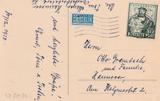 Neujahrskarte 1950 verschickt