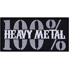 Aufnäher: 100% Heavy Metal
