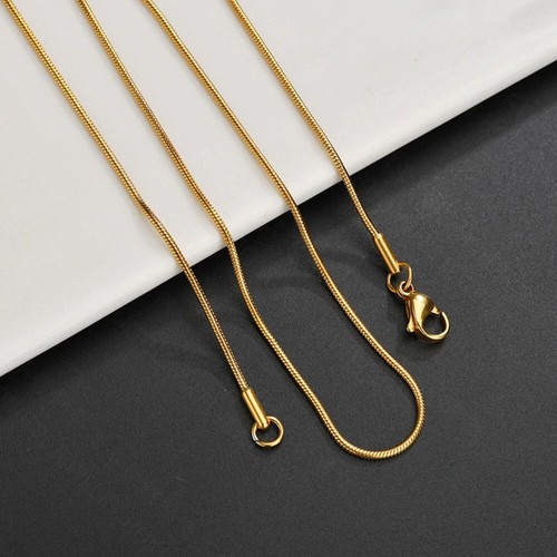 Edelstahl schlangenkette gold - edelstahl,