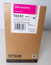 Epson T6033 Vivid Magenta 220ml für Stylus Pro 7800 9800 7880 9880 Tinte #14 KT