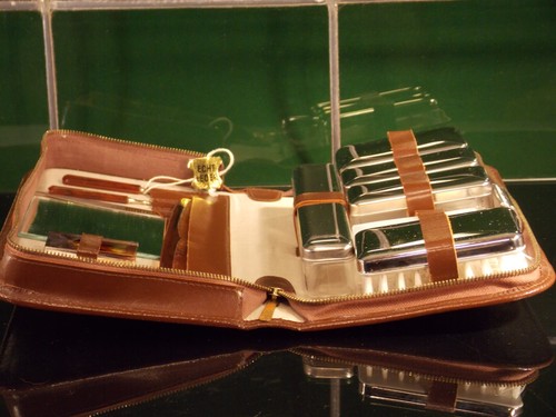 Antik reise necessaire herren - necessaire,