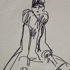 Modezeichnung Frauenmode