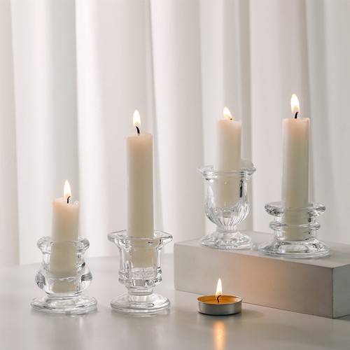 Glass candle holder novelty - glass,