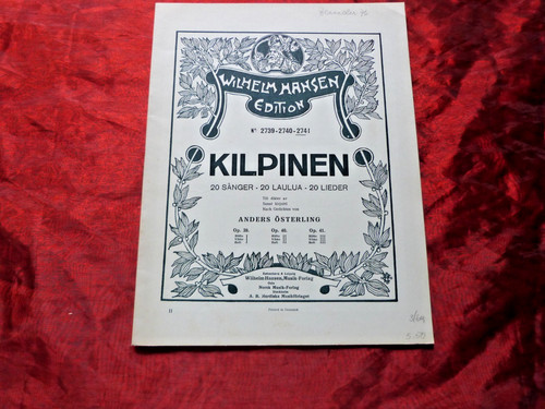 Kilpinen lieder nach - 20,