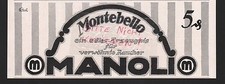 BERLIN, Werbung 1915, Manoli AG Sobranje Tabak Bulgarien Zigaretten Montebello