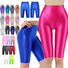 Damen Sport Short High Waist Kurze Hose Leggings Slim Fit Yoga Laufen Radlerhose