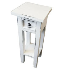 Telefontisch weiß Telefonkonsole Blumentisch Beistelltisch Tisch Holz, B-W