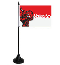 Tischflagge Leipzig Rot-Weiß