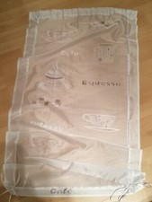 Scheibengardinen modern gebraucht mit Café / Espresso Motiv