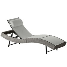Poly rattan sonnenliege - rattan,