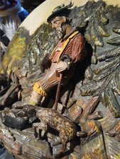 Vintage Holz Reliefbild