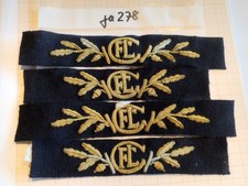 Bahn Abzeichen CFL Luxemburgische Eisenbahn alt 4 Stück (ja278)