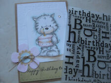 Happy Birthday Geburtstag Embossingschablone Prägefolder