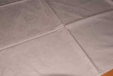 Alte Damast Tischdecke