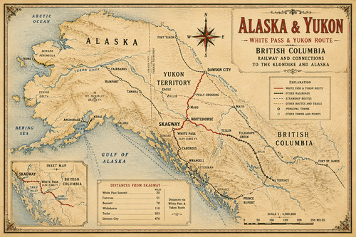 Alaska yukon vintage - alaska,
