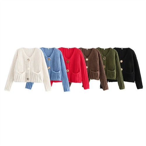 Damen strickjacke cardigan top - cardigan,