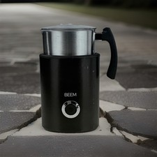 BEEM MILK-PERFECT Induktions Milchaufschäumer 260ml 500W Edelstahlkanne Schwarz