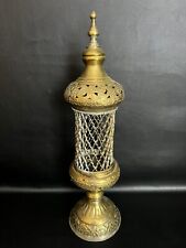 Windlicht Laterne Antik Orient Nostalgie Messing Filigran Verziert 47cm