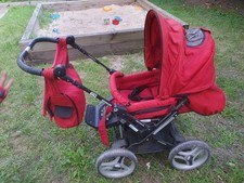 Teutonia Kombikinderwagen,Quadro, Viel Zubehör