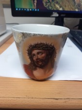 Antike Porzelan Tasse Mit Gottes Darstellung Um 1890