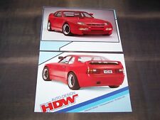 TOPRARITÄT Herrlicher Prospekt HDW Porsche 944 Tuning 80er Jahre !!!