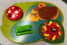 Walter Klang-Teich Motorik Holz Spielzeug für Kinder ab einem Jahr wie neu