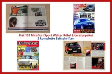 Fiat 131 Mirafiori Sport Walter Röhrl Literaturpaket - 2 komplette Zeitschriften