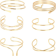 6 Stücke Armreif Gold 14K