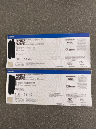 Original stehplatz tickets - 2,