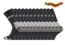 12 Paar robuste Arbeitssocken Berufssocken normale Länge Socken Work Socks 