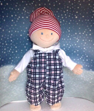 Puppenkleidung Hoodie Latzhose