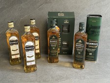 5 Flaschen Bushmills Whisky  1608 , 2x 10 Jahre Whiskey in OVP / Gläser #725
