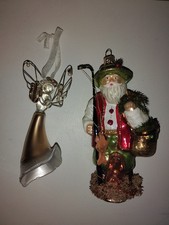 Santa Fisherman With A Dog And