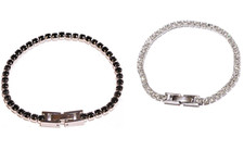 Edelstahl Tennis Armband mit