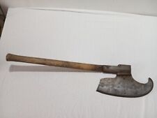 Alte Zimmermann Axt, Breitbeil, Balkenaxt, Ca. 1850, mit Schmiedestempel, Punzen