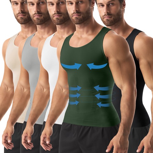 Herren unterhemd body shaper - unterhemd,