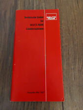 Orig. Technische Daten Deutz Fahr Landmaschinen 1987 Feldhäcksler Kreiselmäher