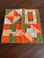 Selbstgemachtes Patchwork-Wandbild (30cmx30cm / 100% Baumwolle)