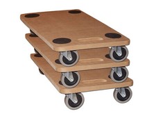 3er Set Rollbrett Möbelroller