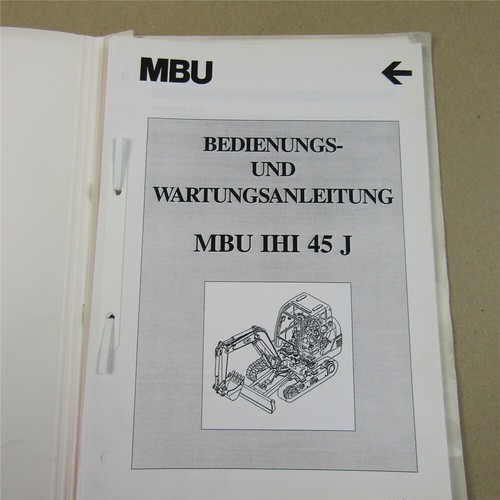 Mbu ihi bagger typ 45j - typ,