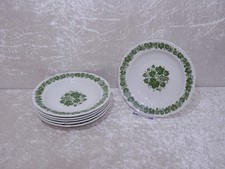 6 x Suppenteller DDR Kahla Porzellan Design Weinlaubdekor - Vintage - 21.5 cm