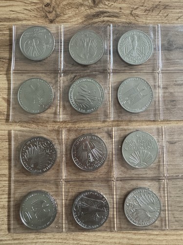12x deutsche mark münzen - 12x, dm