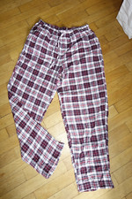 Herren Baumwolle Fleece Flanell Nachtwäsche L lang Schlafanzug Pyjama Hose