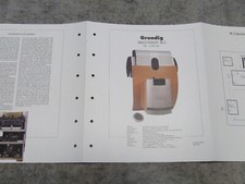 Sammelblatt Verdrahtungsplan für Grundig SPACE FIDELITY PA2 Rundfunkmuseum