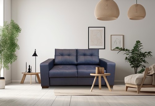 Echtleder sofa gesteppt - er,