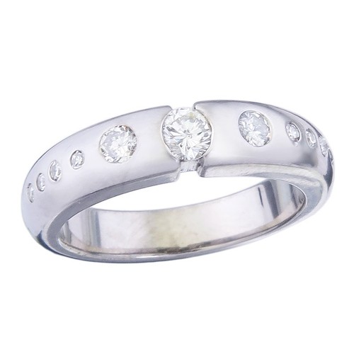Ring brillanten 950er platin - ring,