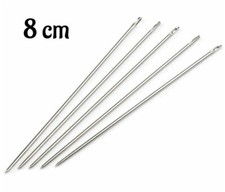 1 St. Sattlernadel 8 cm ø 1,3 mm stumpf ohne Spitze Ledernadel Frivolité Occhi 