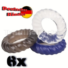 6x dehnbarer Penisring