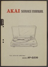 Original AKAI AP-Q330 DD Turntable Service-Manual/Diagram/Parts List o172