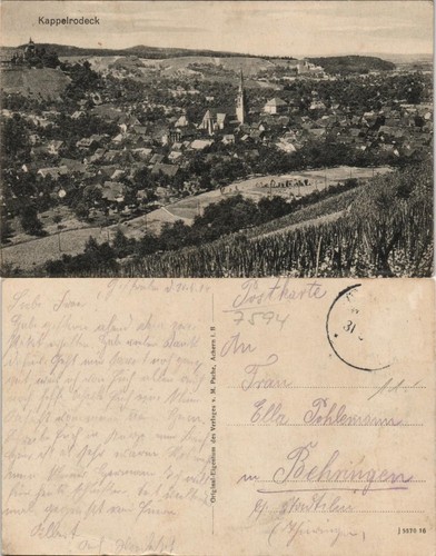 Postcard kappelrodeck panorama - kappelrodeck,